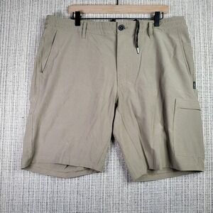 O'Neill Crossover Shorts Mens 38 Khaki‎ Ripstop Outdoor Cargo Pocket Quick Dry
